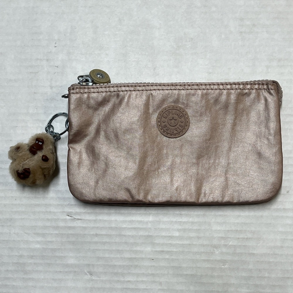 Kipling Creativity Pouch Rose Gold Monkey Keychai… - image 2